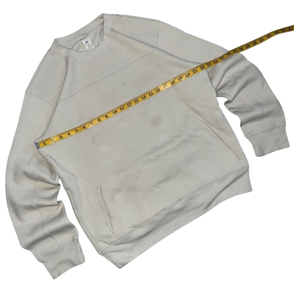 ALO Yoga Men's Beige Crewneck Sweater Size L - Picture 4 of 7